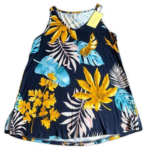 Longyuan Summer Sleeveless Tank Tops Vneck Loose Fit Tunic Women’s Size Small